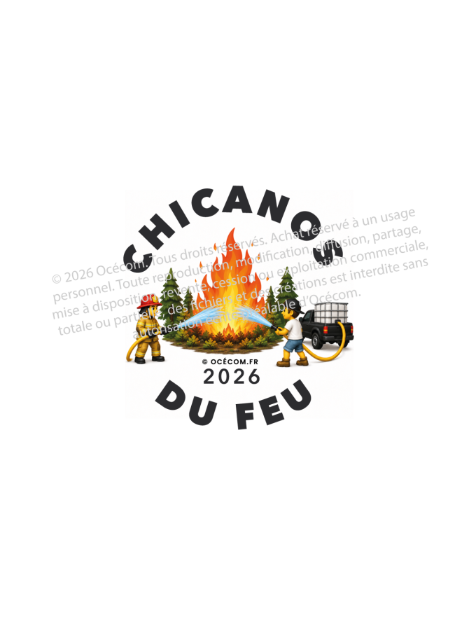 Logo Emoji Incendies Gironde avec ses déclinaisons de texte à imprimer | Bénévoles Chicanos &amp; Chicanas