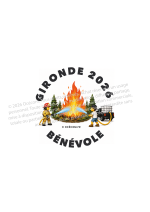 Logo Emoji Incendies Gironde avec ses déclinaisons de texte à imprimer | Bénévoles Chicanos &amp; Chicanas